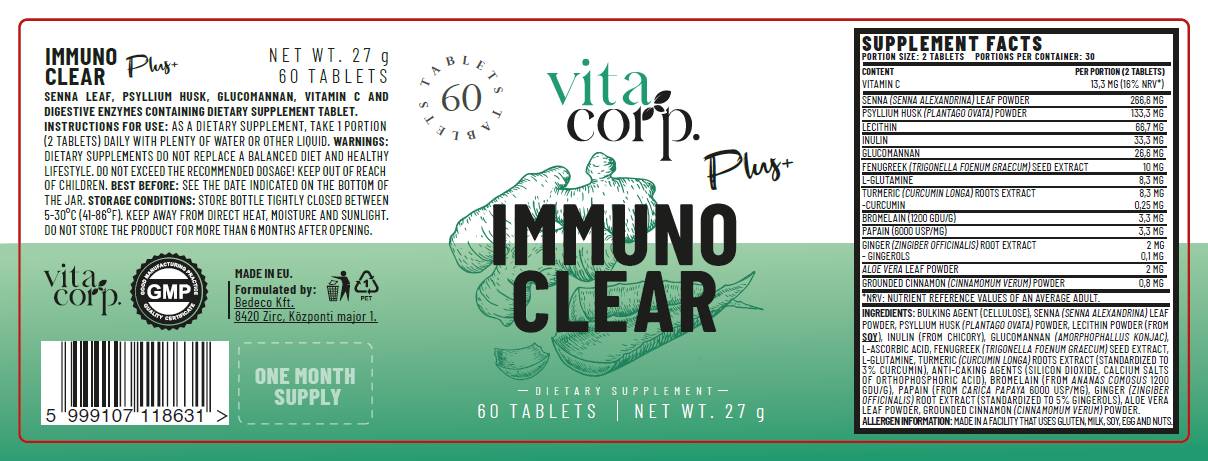 Immuno Clear Plus+ – 60 Tabletten
