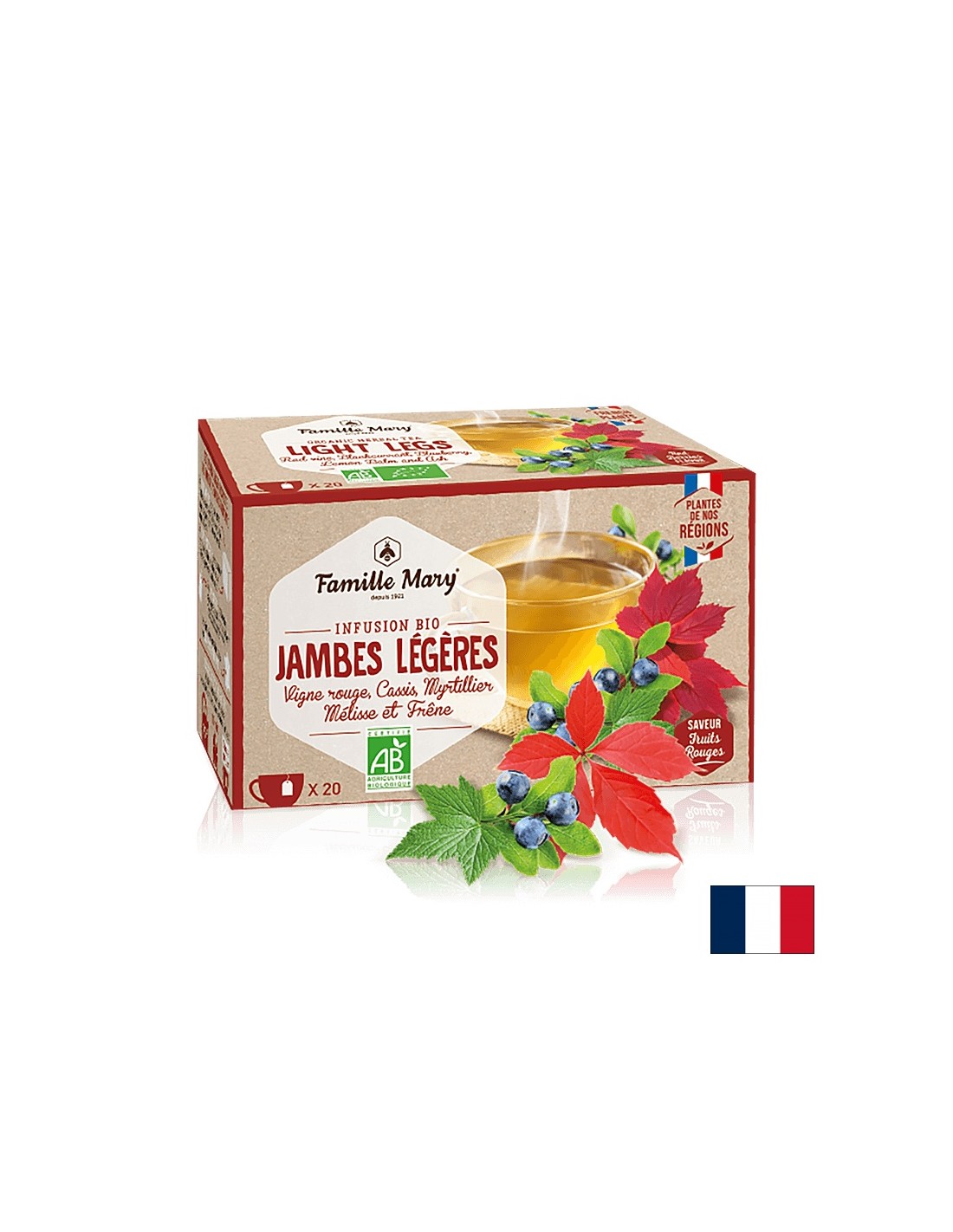 Aufguss bio jambes legeres/ Tee für das Venensystem, 20 Filterbeutel