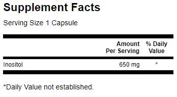 Inositol 650 mg - 100 Kapseln