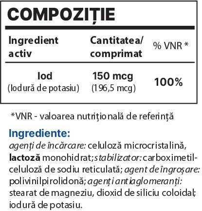Jod BP 150 µg – 100 Tabletten