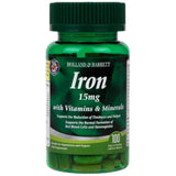 Eisen 15 mg | Mit Vitaminen und Mineralstoffen 100 Kapseln