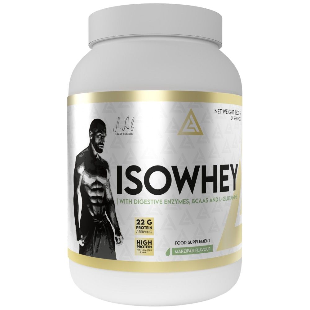 IsoWhey | Molkenproteinisolat mit Verdauungsenzymen, BCAA und Glutamin – 1600 Gramm