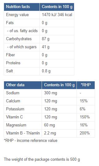 Isotonisches Getränk Instant - 500 Gramm