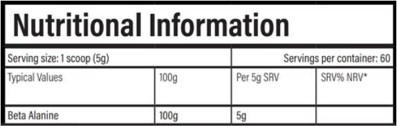JP Beta Alanin Pulver – 300 Gramm