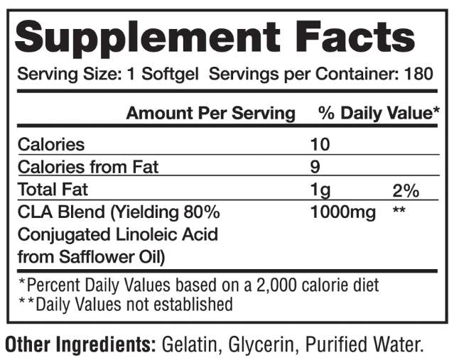CLA 1000 mg 180 Gelkapseln