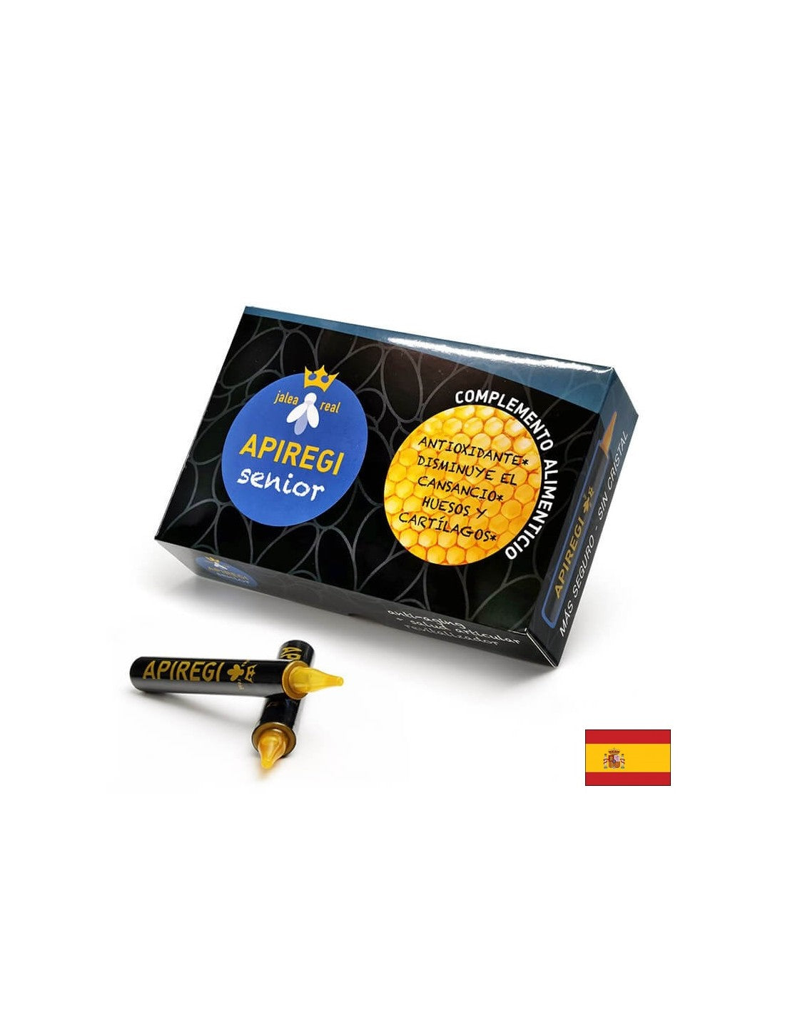 Jalea real Apiregi senior/ Gelée Royale für Erwachsene/ Vitalität und starkes Immunsystem, 20 Stück. Arte<tc>san</tc>ia Trinkampullen