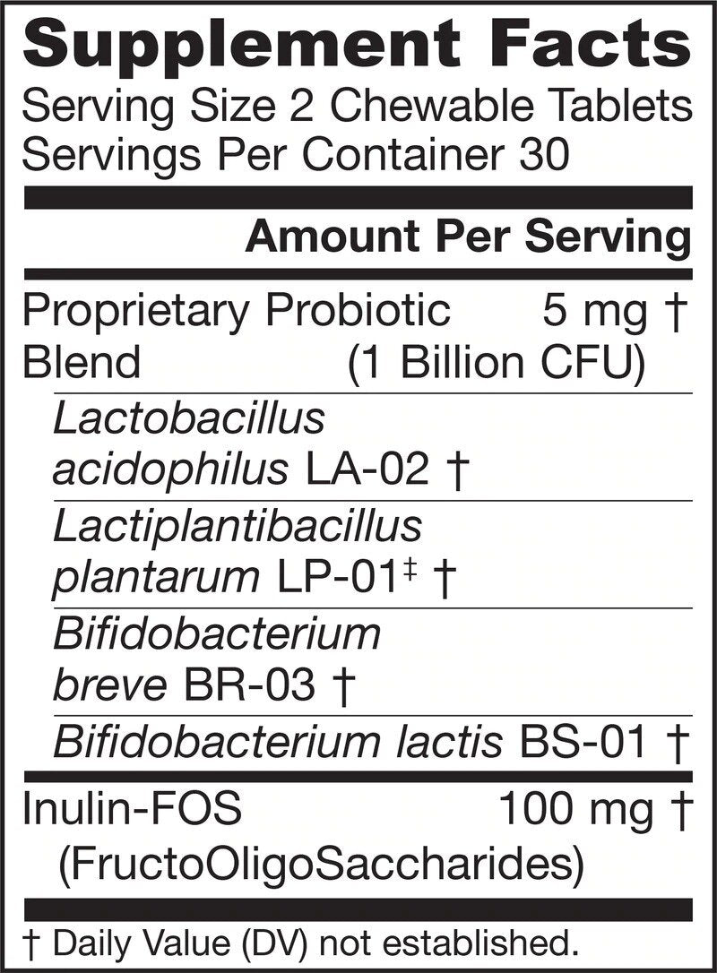 Jarro-Dophilus Kids 1 Billion – Probiotikum für Kinder 60 Kautabletten