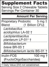 Jarro-Dophilus Kids 1 Billion – Probiotikum für Kinder 60 Kautabletten