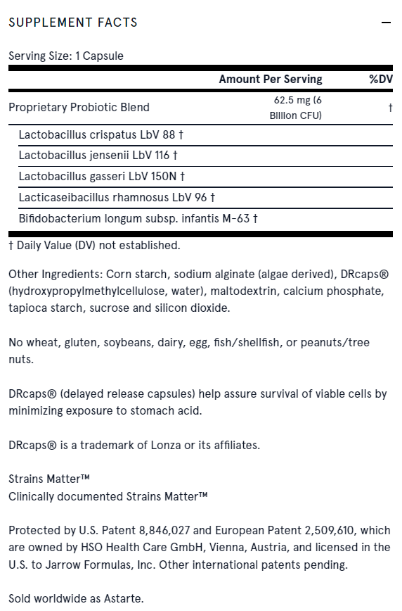 Jarro-Dophilus Prenatal 6 B. – Probiotikum für Schwangere – 30 Kapseln