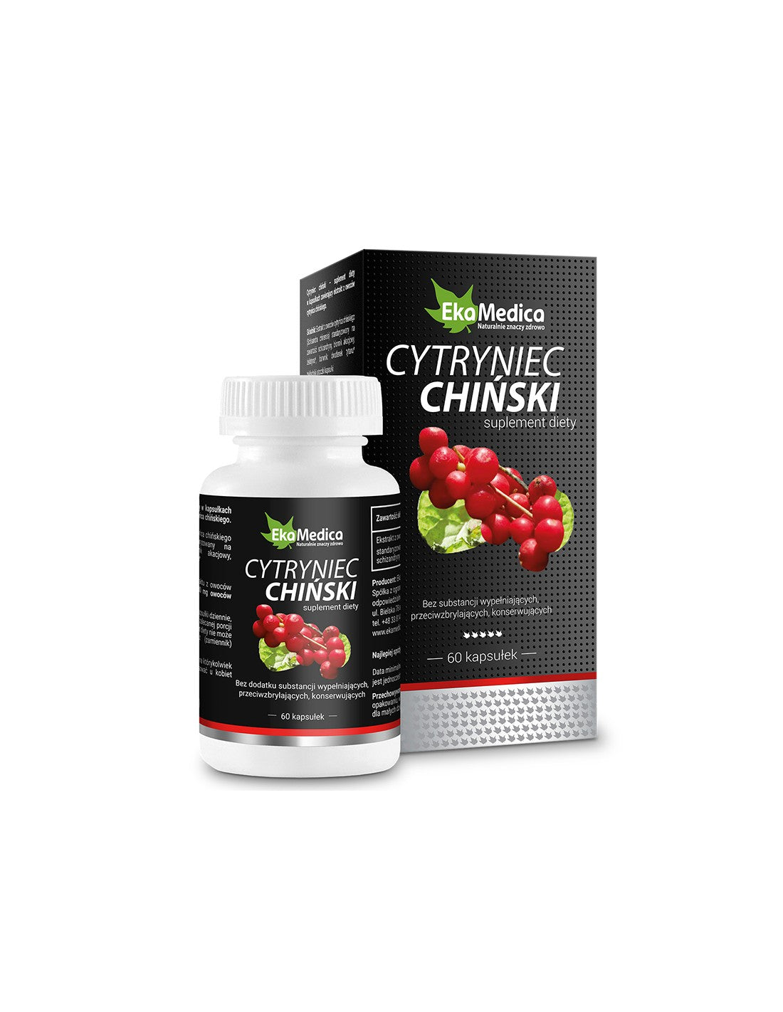 Herz-Kreislauf- und kognitive Funktion – Schizandra (chinesisches Zitronengras), 60 Kapseln EkaMedica