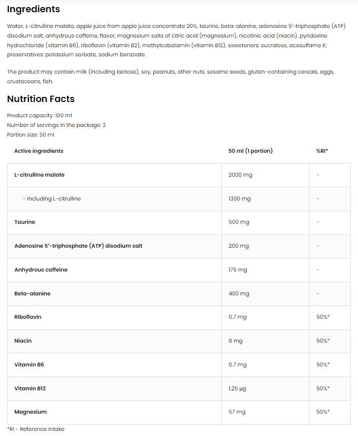 KEEZA Guter Schuss | Pre-Workout 100 ml