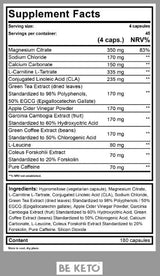 Keto Burn + Koffein – 180 Kapseln