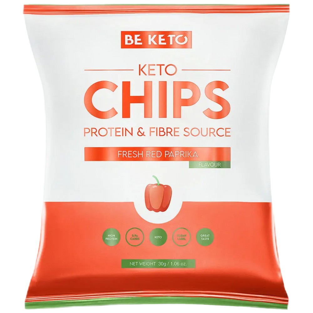 Keto-Chips | Frischer roter Paprika – 30 Gramm
