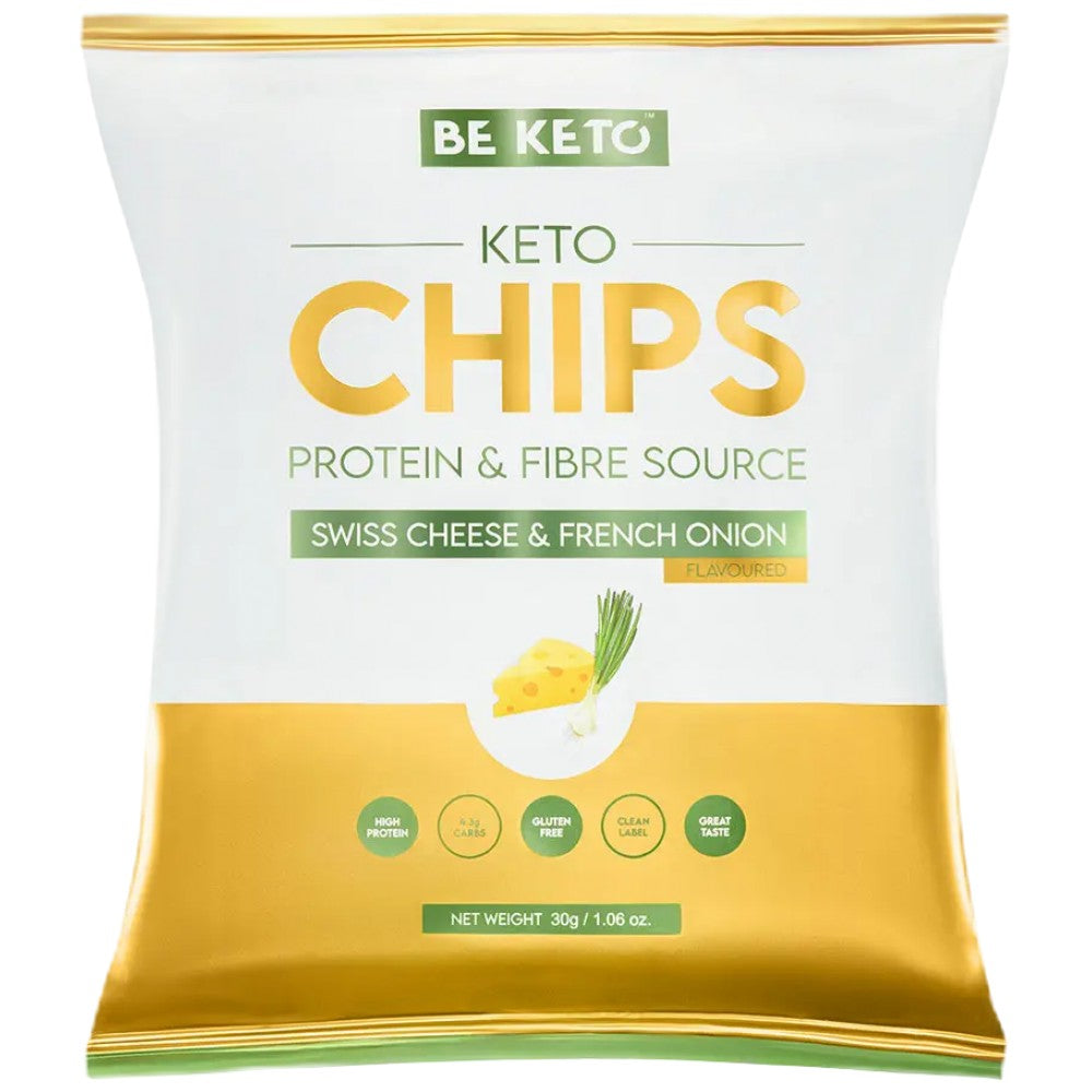 Keto -Chips | Schweizer Käse & französische Zwiebel - 30 Gramm