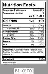 Keto-Creme | Haselnuss + MCT – 250 Gramm