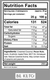 Keto-Creme | Pekannuss & gesalzenes Karamell + MCT – 250 Gramm