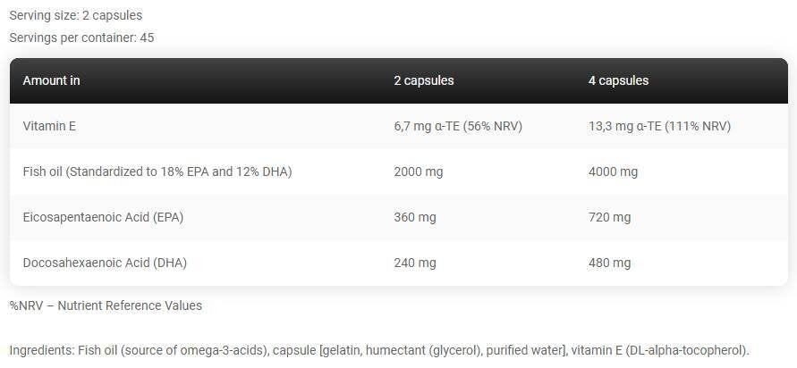 <tc>Kevin Levrone</tc> Omega 3/Fischöl [90 Gelkapseln, 45 Dosen]