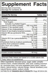 Multivitamin-Gummis für Kinder | Gemischte Früchte – 60 Kautabletten
