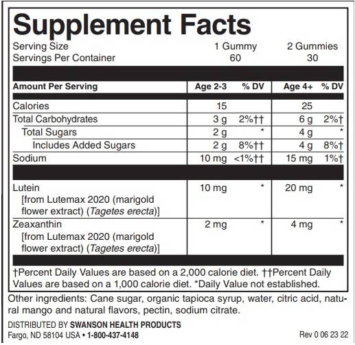 Sehunterstützung für Kinder | Mango – 60 Kautabletten