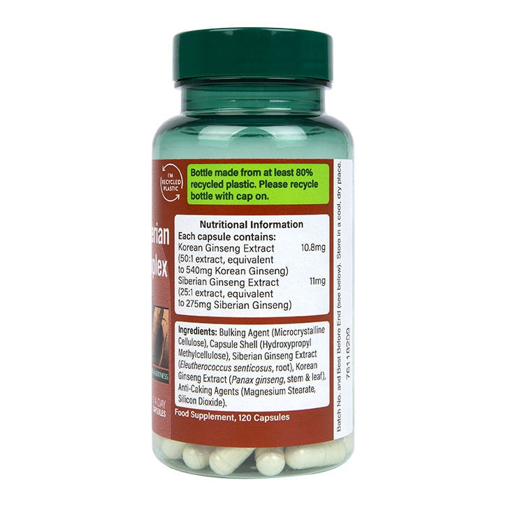 Koreanischer und Sibirischer Ginseng-Komplex – 120 Kapseln