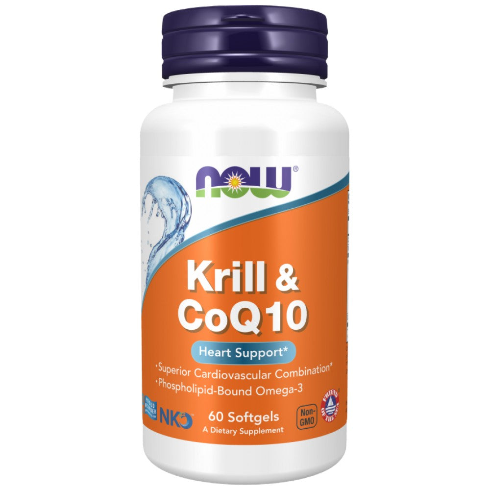 Krill & CoQ10 | Überlegene kardiovaskuläre Kombination – 60 Gelkapseln