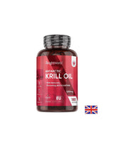 Herz-, Gehirn- und Sehpflege – Antarktisches Krillöl 600 mg, 180 Weichkapseln – Krillöl
