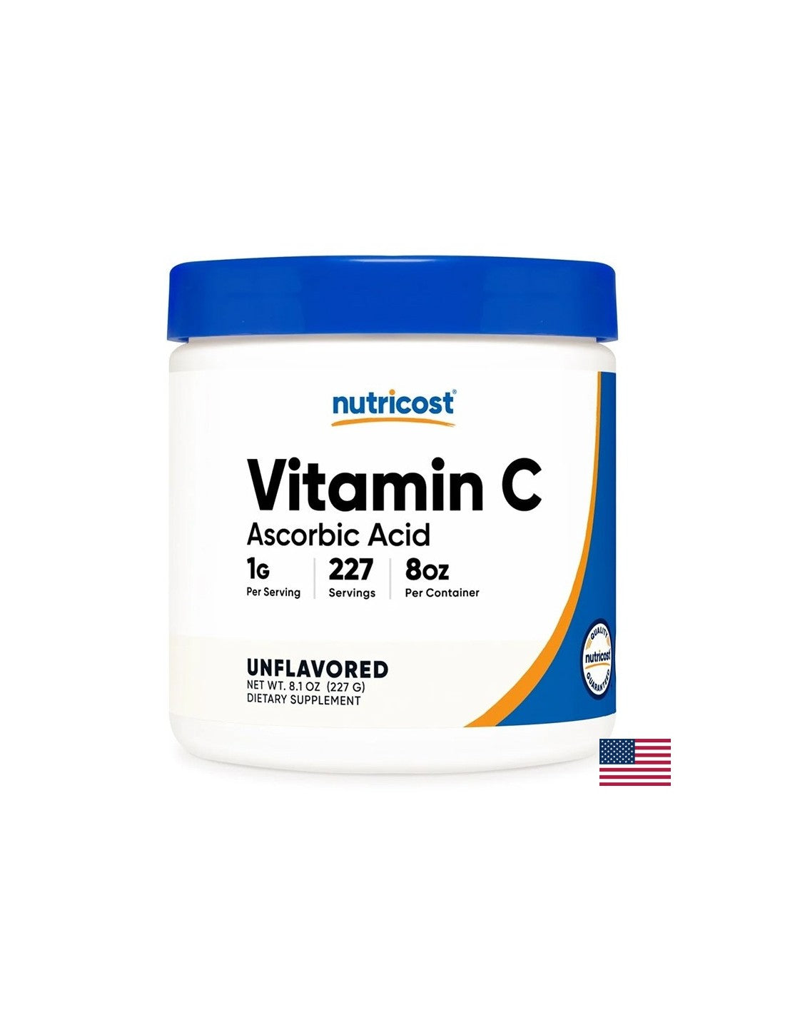 Immunität – Vitamin C (L-Ascorbinsäure), 1000 mg x 227 g Pulver