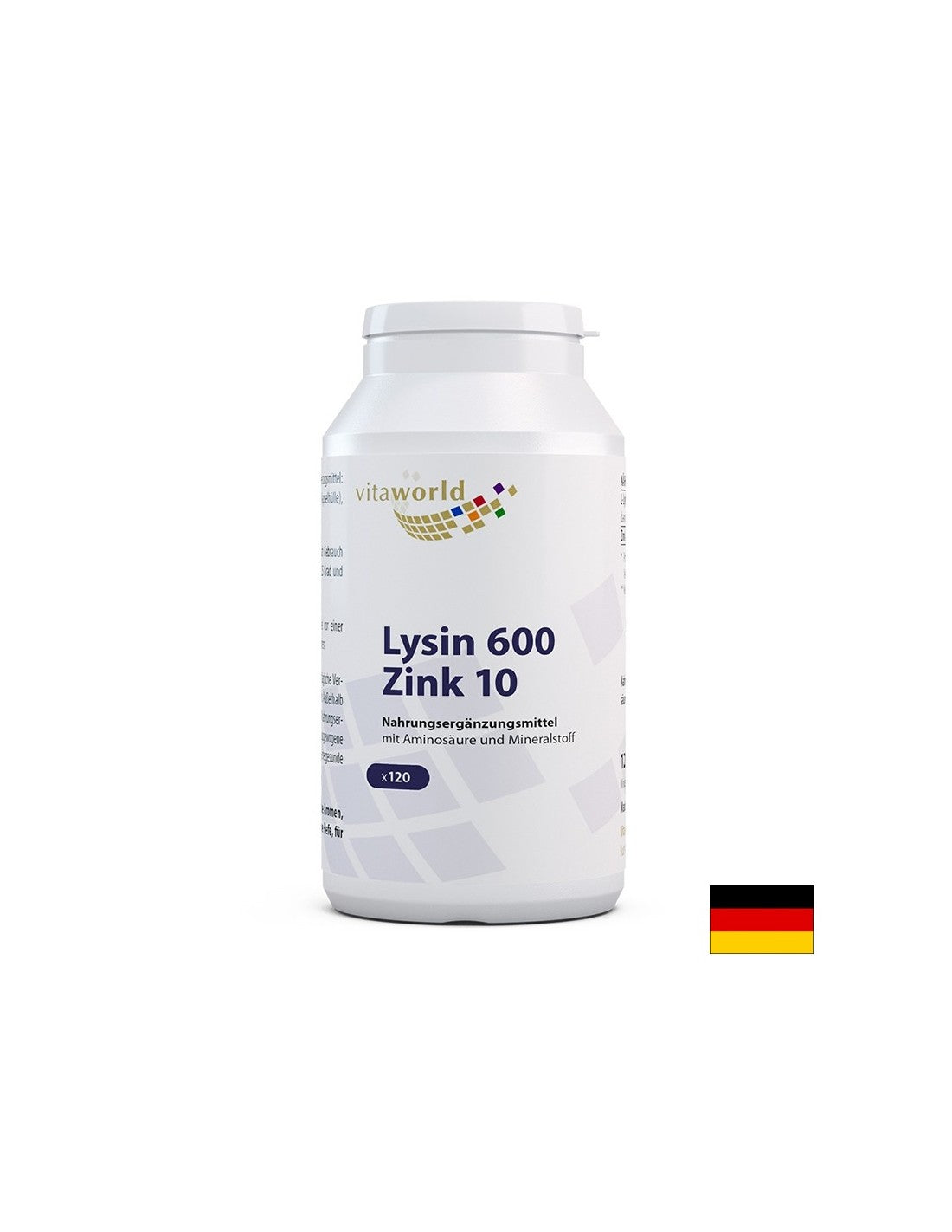 L-Lysin + Zink – Erhöht die Immunität, 120 Kapseln