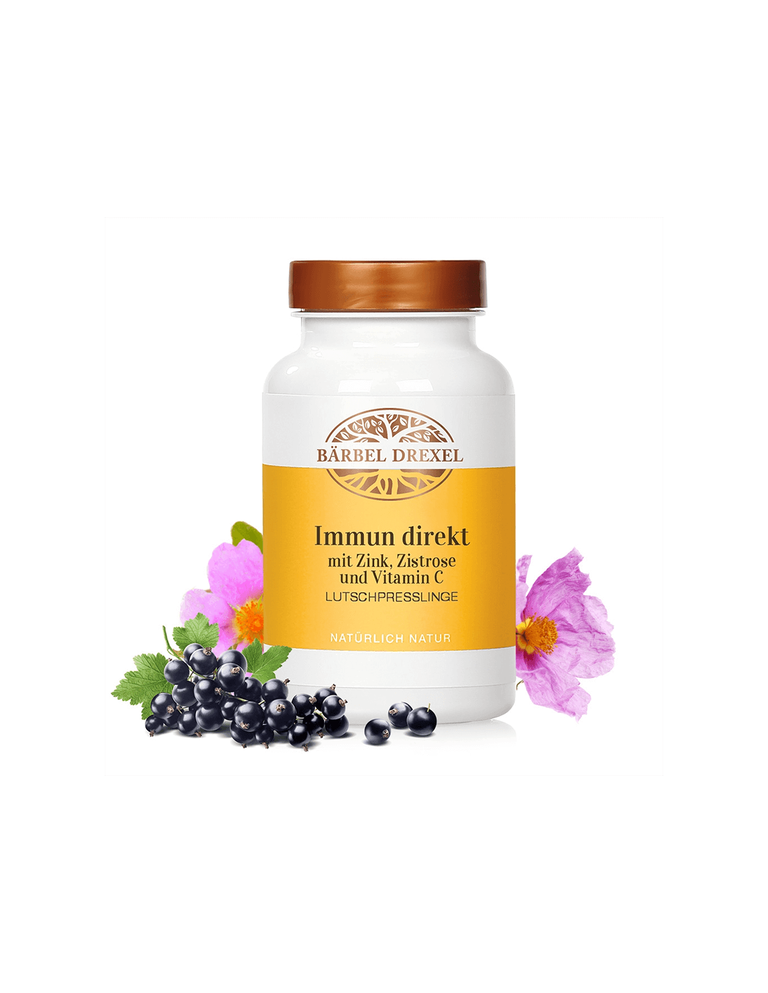 Halsschmerzen und Husten – Zink, Zistrose, Vitamin C und L-Histidin, 360 Lutschtabletten <tc>Bärbel Drexel</tc>