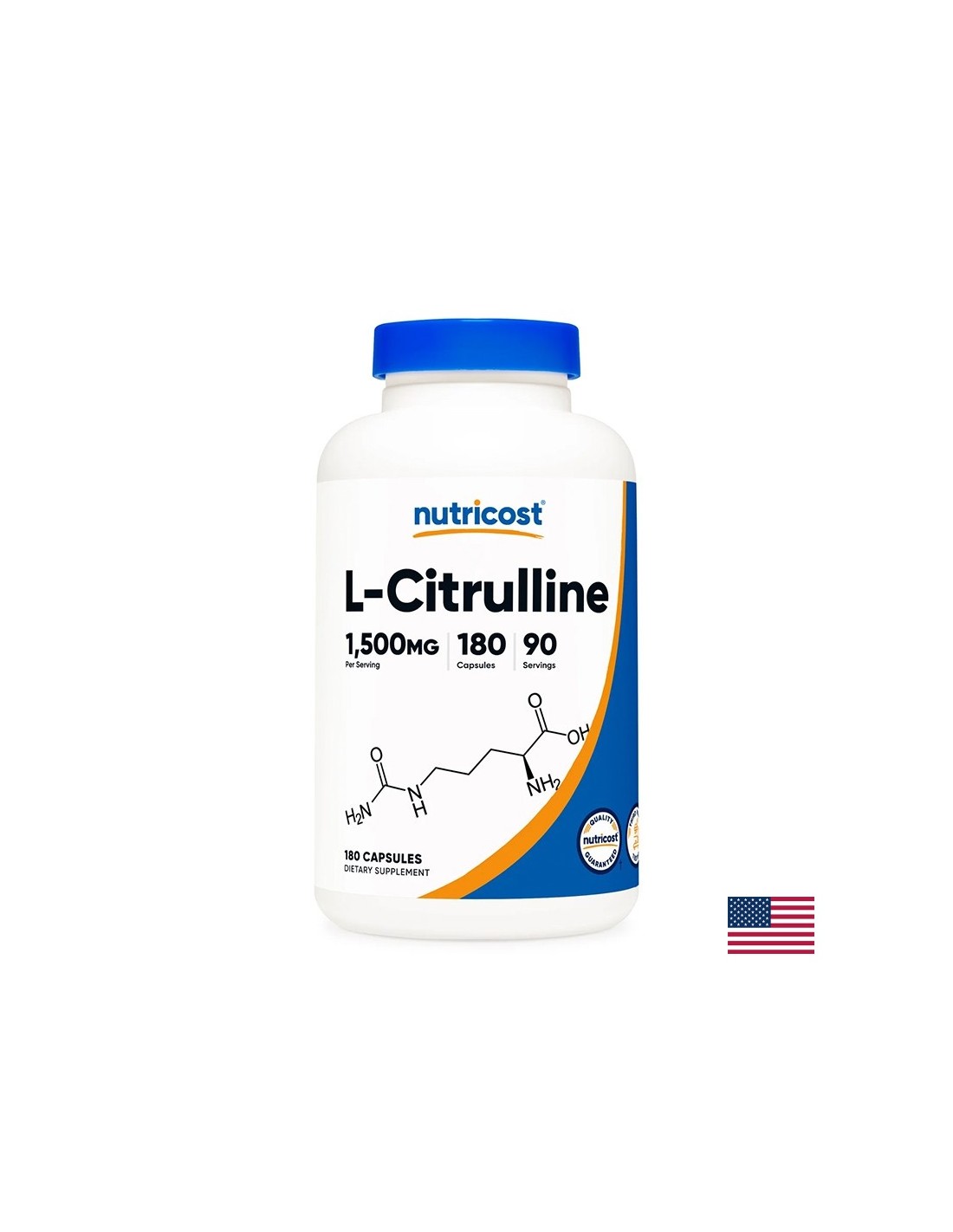 Muskelkraft und Herzgesundheit – L-Citrullin, 750 mg x 180 Kapseln