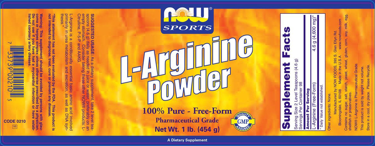 L-Arginin-Pulver – 454 Gramm