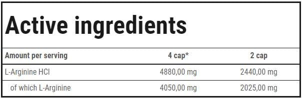 L-Arginin Xtreme 1220 mg – 90 Kapseln