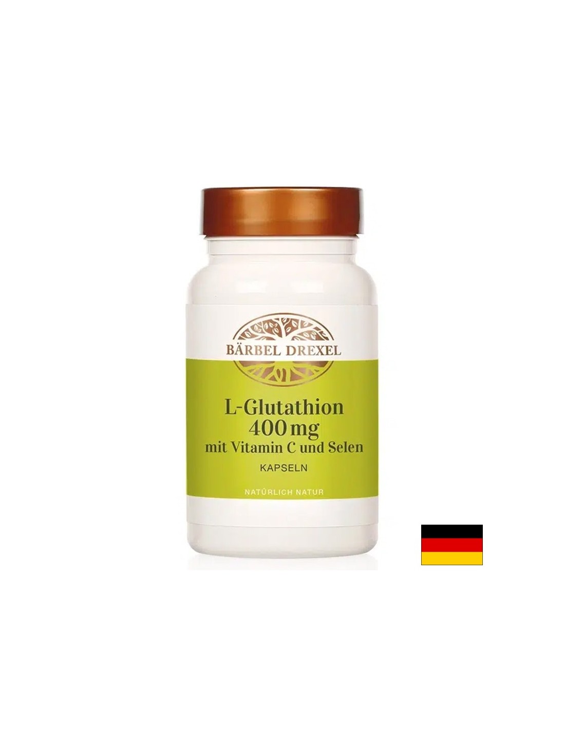L-Glutat mit Vitamin C und Selen – für Detox- und Antioxidantien, 60 Kapseln