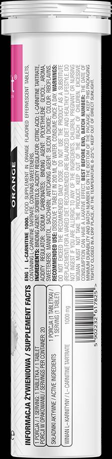 L-Carnitin 1000/Brausetabletten 20 lösliche Tabletten
