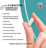 L-Carnitin/L-Tartrat/Komplex /150 Kapseln, 75 Dosen/ <tc>Nutravita</tc>