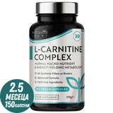 L-Carnitin/L-Tartrat/Komplex /150 Kapseln, 75 Dosen/ <tc>Nutravita</tc>