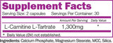 L-Carnitintartrat 1300 mg – 60 Kapseln