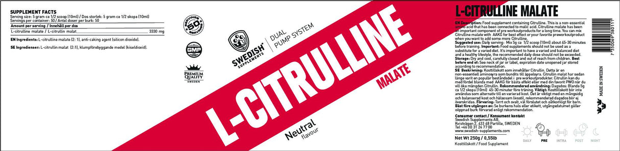 Malat Citrullin - 250 Gramm