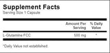 L-Glutamin 500 mg – 100 Kapseln