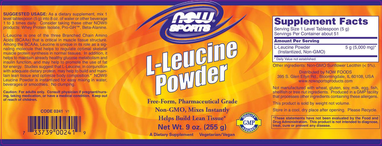 L-Leucin-Pulver – 255 Gramm