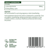 L-Lysin 1000 mg 60 Tabletten NaturesAid