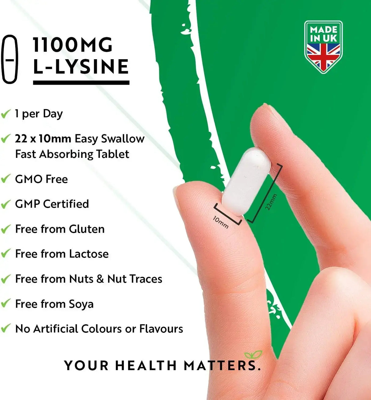 L-Lysin 1100 mg 240 vegane Tabletten