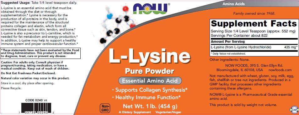 L-Lysin-Pulver – 454 Gramm