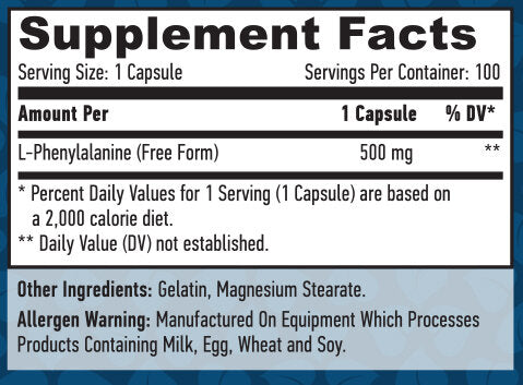 L-Phenylalanin 500 mg/100 Kapseln