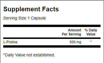 L-Prolin 500 mg – 100 Kapseln