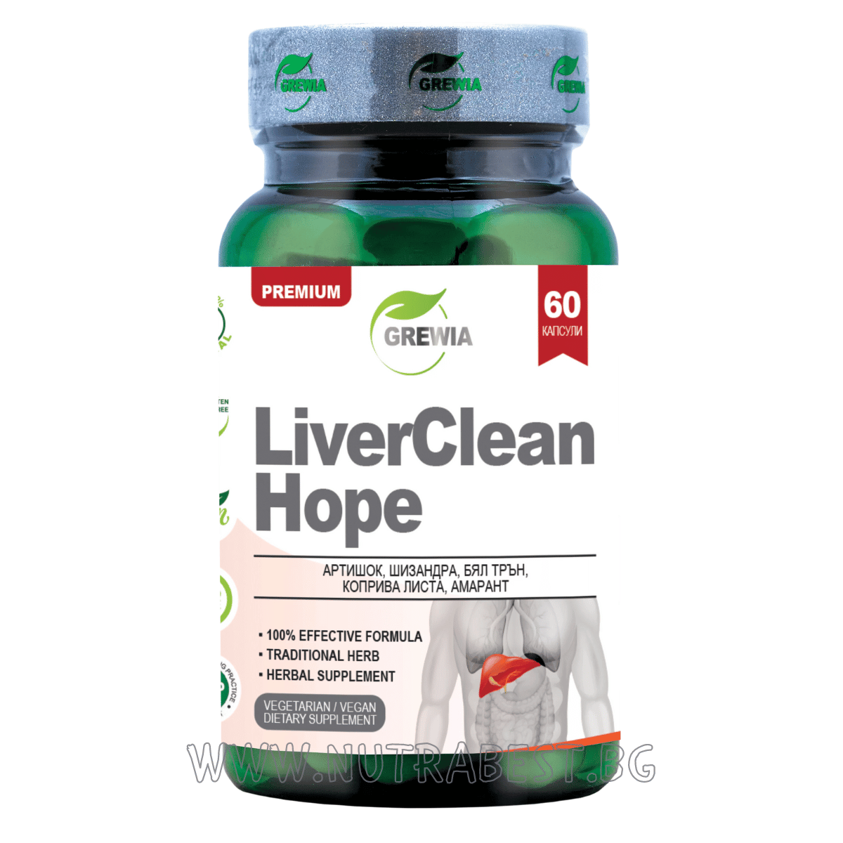 BLACK LUNG/LIVER CLEAN HOPE /6O Kapseln, 30 Dosen/ GREWIA