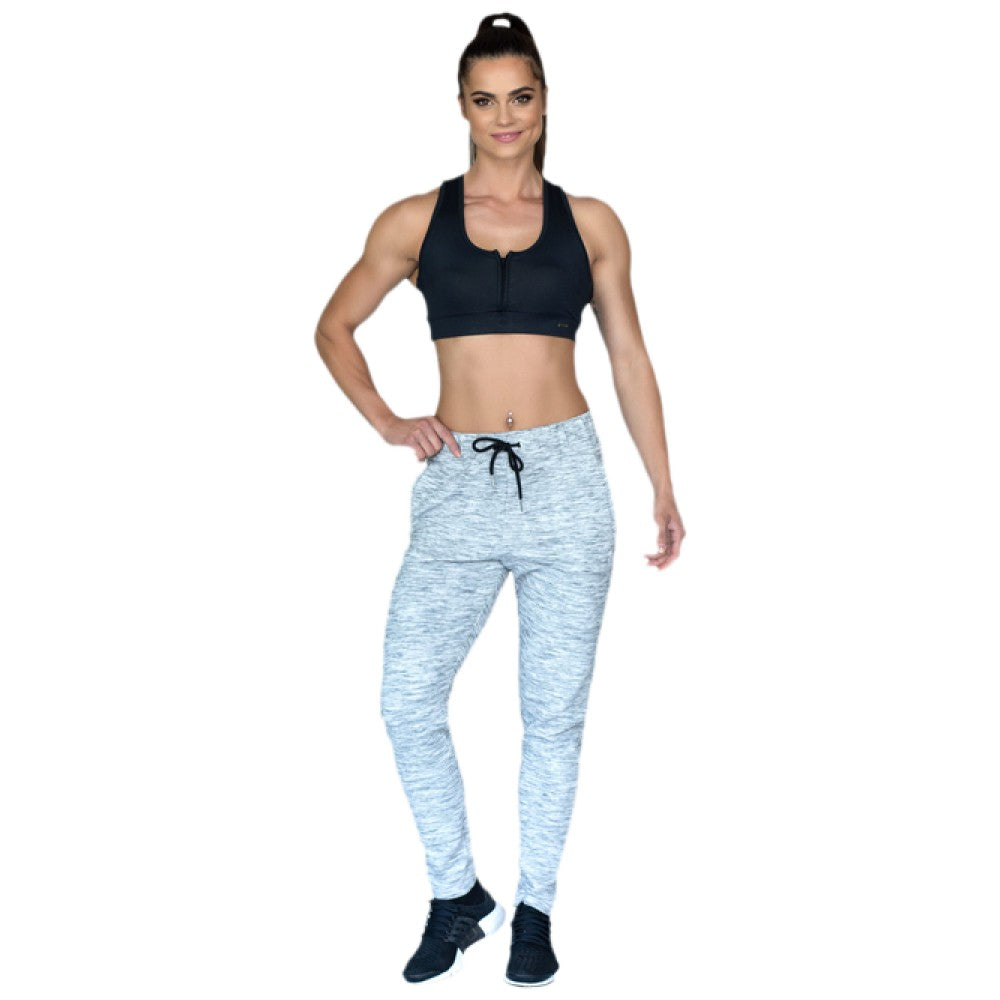 Damenhose/LW Pants Plissee Melange
