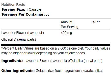 Lavendelblüte 400 mg 60 Kapseln
