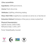 Limettenöl | 100 % reine Citrus Aurantifolia – 30 ml