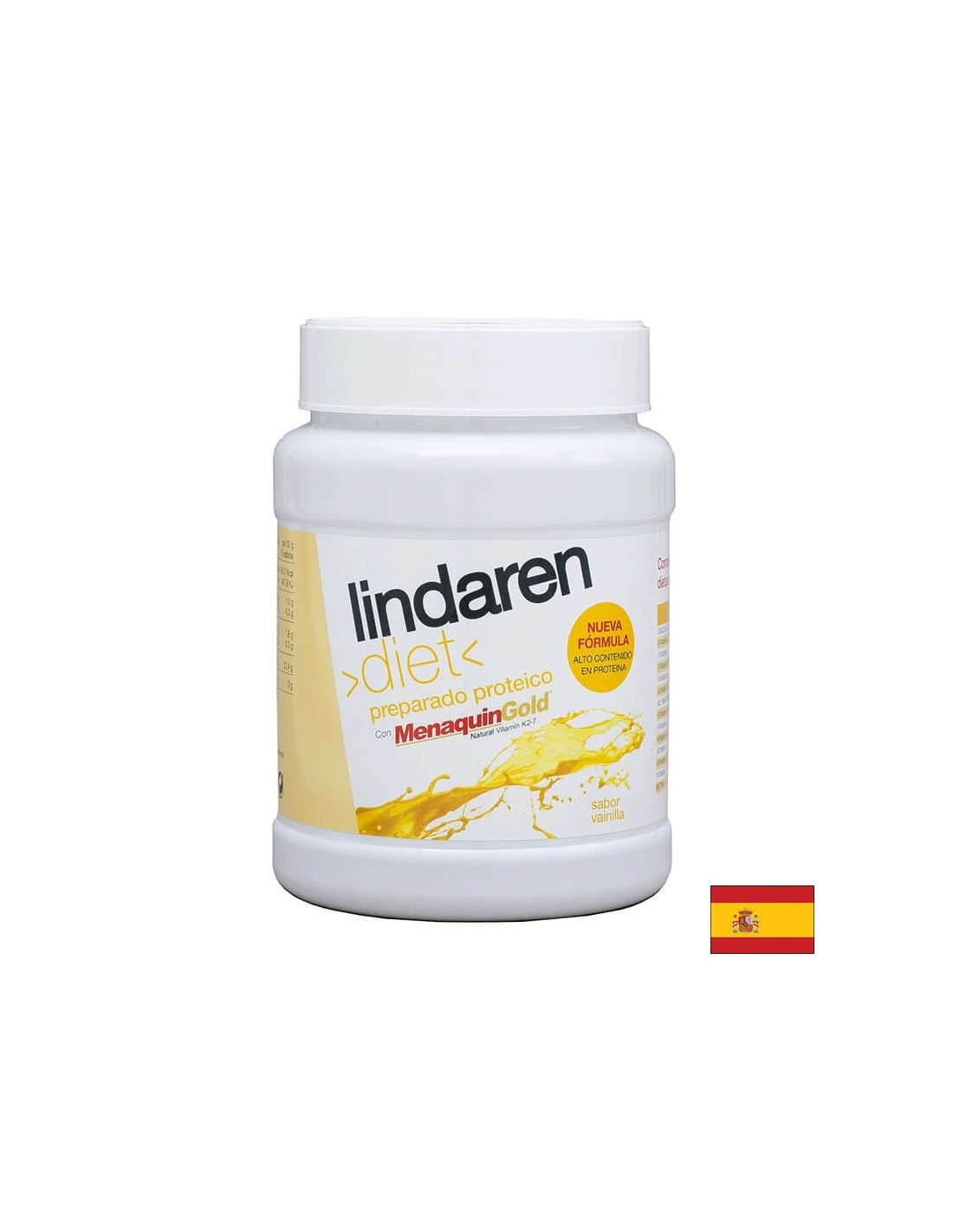 Für anstrengende Abnehmdiäten – Lindaren – Diätformel mit Eiweiß, Vitaminen und Kalzium – Pulver, 225 g, Vanillegeschmack
